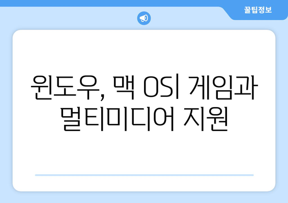 컴퓨터 운영체제 선택 윈도우와 맥의 차이점